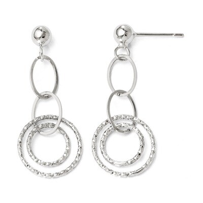 Leslie&#39;s Post Dangle Earrings - 14k White Gold HB-93Q, MPN: 93Q, 886774639161