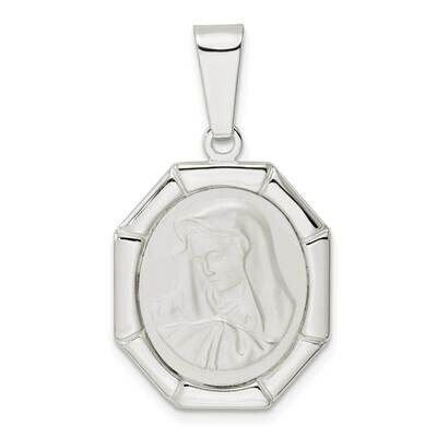 Satin Madonna Pendant Sterling Silver QC11193, MPN: QC11193,