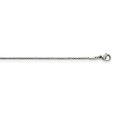 1.2mm Square Snake 18 Inch Chain Stainless Steel Polished SRN2866-18, MPN: SRN2866, 191101870880