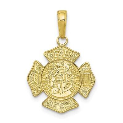 St. Florian Protect Us Fire Dept. Pendant 10k Gold 10C2258, MPN: 10C2258,