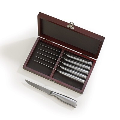 Appuntito 6 Pc Knife Set with Metal Handles in Rosewood Box GM9056, MPN: GM9056, 47105158090
