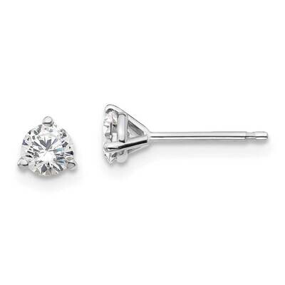 1/2Ctw Vs/Si, D E F, 3 Prong Earrings 14k White Gold Lab Grown Diamond EM1017-050-WLD, MPN: EM1017-…