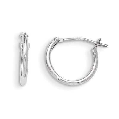 Hoop Earrings - 14k White Gold GK270 by Madi K, MPN: GK270, 886774341972