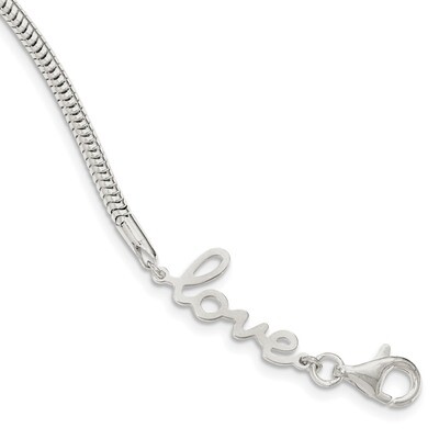 LOVE Bracelet Sterling Silver QG3957-7.5, MPN: QG3957-7.5, 191101472770
