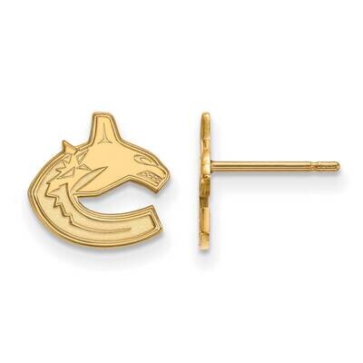 Vancouver Canucks Extra-Small Post Earrings Gold-plated Sterling Silver GP018CUC, MPN: GP018CUC, 19…