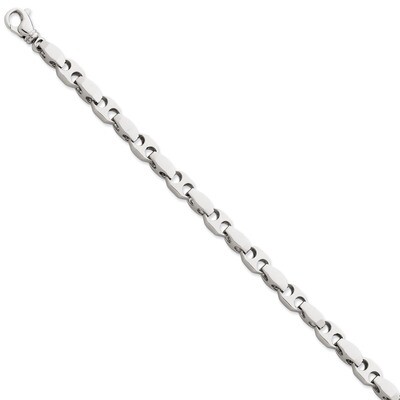 6.75mm Fancy Link Chain 20 Inch 14k White Gold WLK609-20, MPN: WLK609-20, 191101715945
