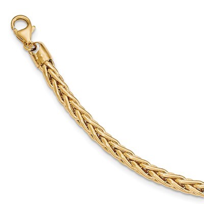 8.5 Inch Wheat Chain Bracelet 14k Gold Polished GB240-8.5, MPN: GB240-8.5, 886774561790