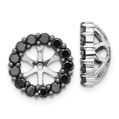 Black Diamond Earring Jackets 14k White Gold EJM5308-BK-100-WA, MPN: EJM5308-BK-100-WA, 191101537561