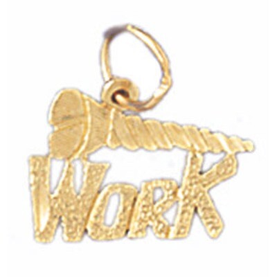 Dazzlers Jewelry Work Pendant Necklace Charm Bracelet in Yellow, White or Rose Gold 10704, MPN: DZ-…