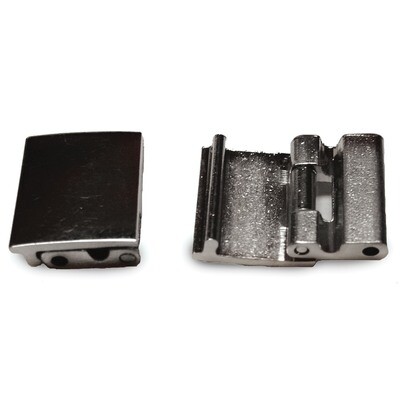 2mm Solid Nickel-plated Brass One Channel Fold-over Clasp 2 Inch FTL133W-2, MPN: FTL133W-2,