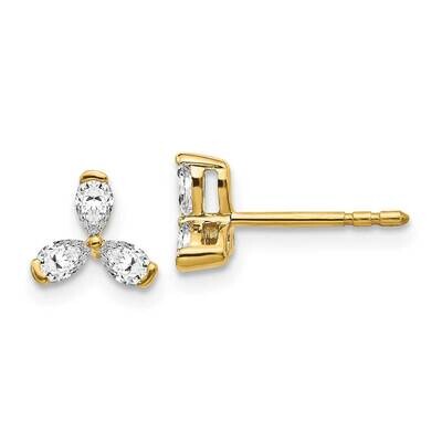 Earrings 14k Gold Diamond EM4175-040-YA, MPN: EM4175-025-YA, 883957755298