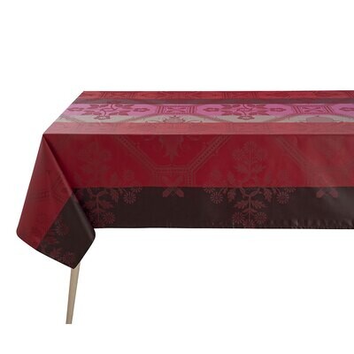 Le Jacquard Francais Tablecloth Hacienda Red 100% Coated Cotton 27039, MPN: 27039, 3660269270391