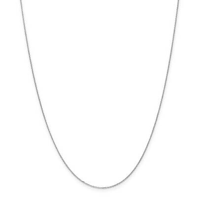 16 Inch .8mm Diamond-cut Cable Chain 10k White Gold 10PE192-16, MPN: 10PE192-16, 886774539898