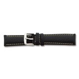 26mm Long Black Sport Leather Watch Band 8.5 Inch Silver-tone Buckle BA99L-26, MPN: BA99L-26, 60226…