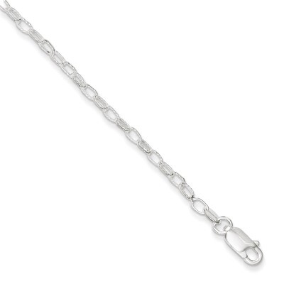 20 Inch 3mm Fancy Rolo Chain Sterling Silver QFC56-20, MPN: QFC56-20, 886774407890