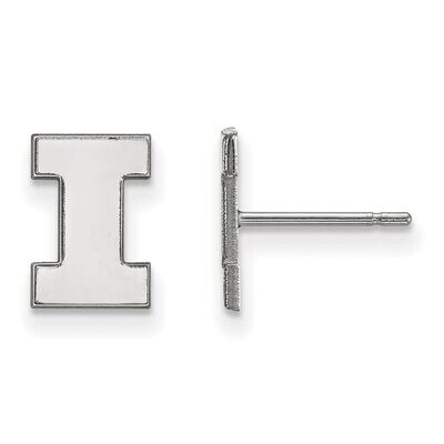 University of Illinois x-Small Post Earring 14k White Gold 4W008UIL, MPN: 4W008UIL, 886774835761