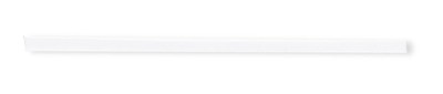 18 Inch 13mm Frosted Clear Rubber Cord Necklace Sterling Silver QG1284-18, MPN: QG1284-18, 19110127…