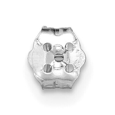 Puch on Thread Off Earnut Rhodium Plated 14k White Gold WG2701, MPN: WG2701,