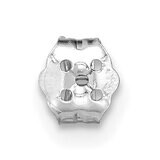 Puch on Thread Off Earnut Rhodium Plated 14k White Gold WG2701, MPN: WG2701,