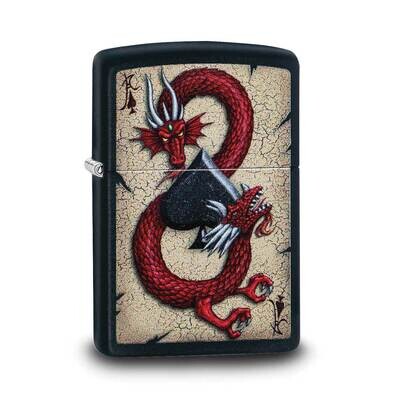 Zippo Black Matte Dragon Ace Lighter GM22086, MPN: GM22086, 191693087161
