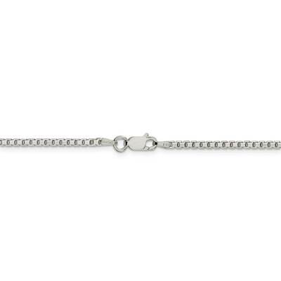 26 Inch 1.8mm Diamond-cut Box Chain Sterling Silver QBR040-26, MPN: QBR040-26, 886774048031