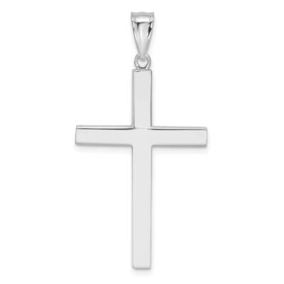 Latin Cross Pendant 14k White Gold K4317W, MPN: K4317W, 191101085710