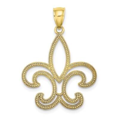 Fleur De Lis Pendant 10k Gold 10K7337, MPN: 10K7337,