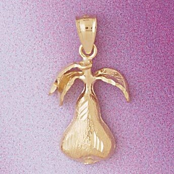Dazzlers Jewelry Pear Pendant Necklace Charm Bracelet in Yellow, White or Rose Gold 6910, MPN: DZ-6…