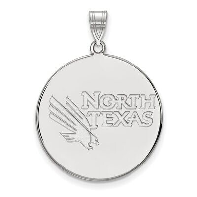 University of North Texas x-Large Disc Pendant 14k White Gold 4W002UNT, MPN: 4W002UNT, 886774827988