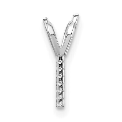 Rabbit Ear Style Pearl Pendant Mounting 14k White Gold WG1466, MPN: WG1466,