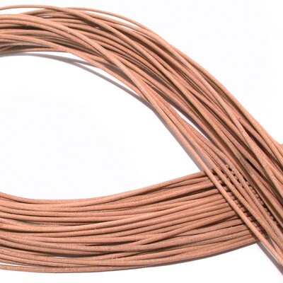 2 mm. 50 Meter Natural Leather Cord Greek European CRD838/2.0-50, MPN: CRD838/2.0-50, 790524729159