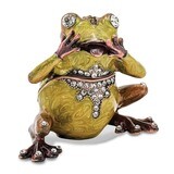 Oh My Frog Trinket Box Enamel on Pewter by Jere, MPN: BJ2042, 191101594816