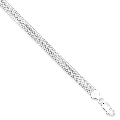 7 Inch 6mm Mesh Bracelet Sterling Silver QG2570-7, MPN: QG2570-7, 883957950327