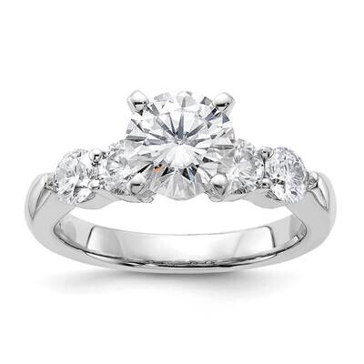 2 5/8ct. G H I True Light Moissanite Engagement Ring 14k White Gold SM15745-C150EMT, MPN: SM15745-C…