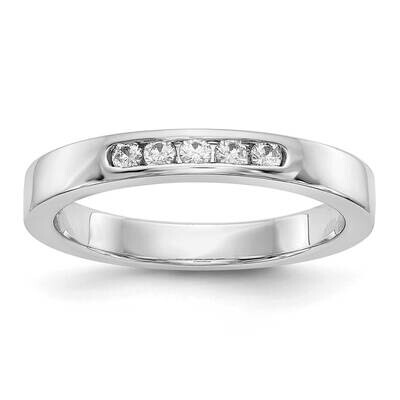 5-Stone Diamond Channel Band 14k White Gold RM3276B-014-WAA, MPN: RM3276B-014-WAA, 191101415111