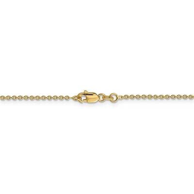 22 Inch 1.4mm Solid Polished Cable Chain 14k Yellow Gold PEN328-22, MPN: PEN328-22, 886774586427