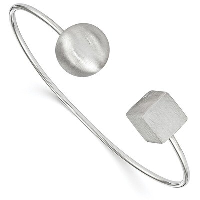 Leslie&#39;s Radiant Essence Satin Bangle Sterling Silver Rhodium-plated HB-QLF710, MPN: QLF710, 191101…
