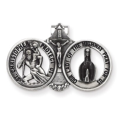 St. Christopher/Our Lady of Highway Visor Clip GM17356, MPN: GM17356, 785525202701