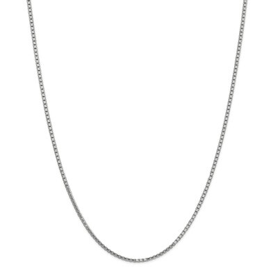 18 Inch 1.9mm Box Chain 14k white Gold WLB200-18, MPN: WLB200-18, 883957214214