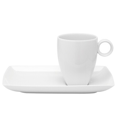 Vista Alegre Carre White Tray &amp; Mug, MPN: 21094087, 5601266797335