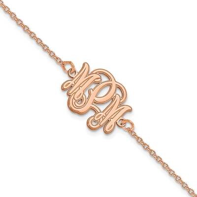 Etched Outline Monogram Bracelet 14k Rose Gold XNA1266R, MPN: XNA1266R,