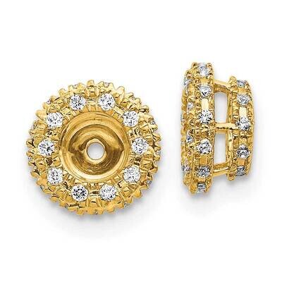 Earring Jacket 14k Gold Diamond EJM5295-020-YA, MPN: EJM5295-020-YA, 883957254937