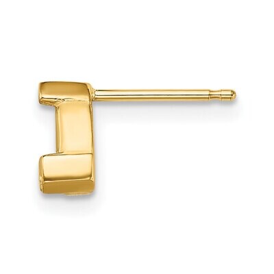 Trillion 3.0mm Post Earring Mounting 14k Yellow Gold YG397, MPN: YG397,