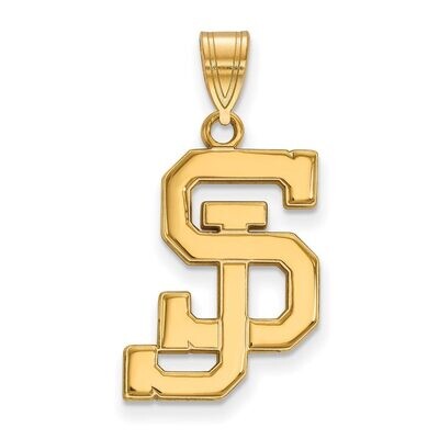 San Jose State University Large Pendant Gold-plated Silver GP006SJS, MPN: GP006SJS, 886774903576