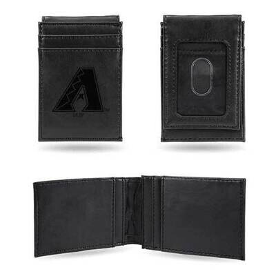 MLB Ariz. Diamondbacks Black Faux Leather Front Pocket Wallet GC7378, MPN: GC7378, 767345894861