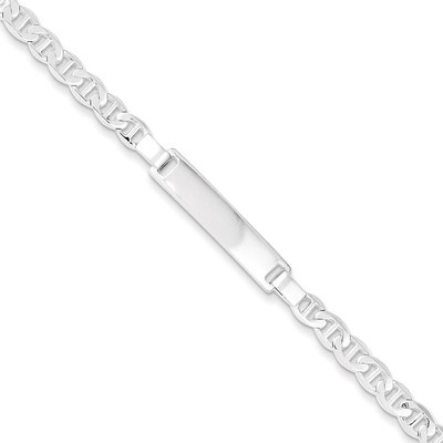 Engravable Childrens ID Anchor Link Bracelet Sterling Silver QID59-5.5, MPN: QID59-5.5, 886774558073