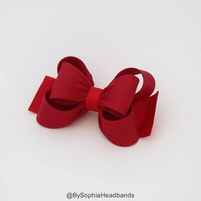 Red Bow Hair Clip Red Girl Hair Clip Bow Hair Clip Toddler Red Hair Clip Girls Bow Hair Clip Big Bo…