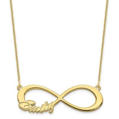 1 Name Infinity Necklace 10k Gold 10XNA1190Y, MPN: 10XNA1190Y, 196904159156