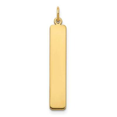 Vertical Blank Bar Charm 14k Gold Large XNA1354Y, MPN: XNA1354Y,