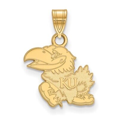 University of Kansas Small Pendant 14k Yellow Gold 4Y002UKS, MPN: 4Y002UKS, 886774859637